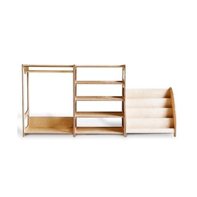 Weco Speelgoedplank, Kapstok, Boekenplank Set Transparant