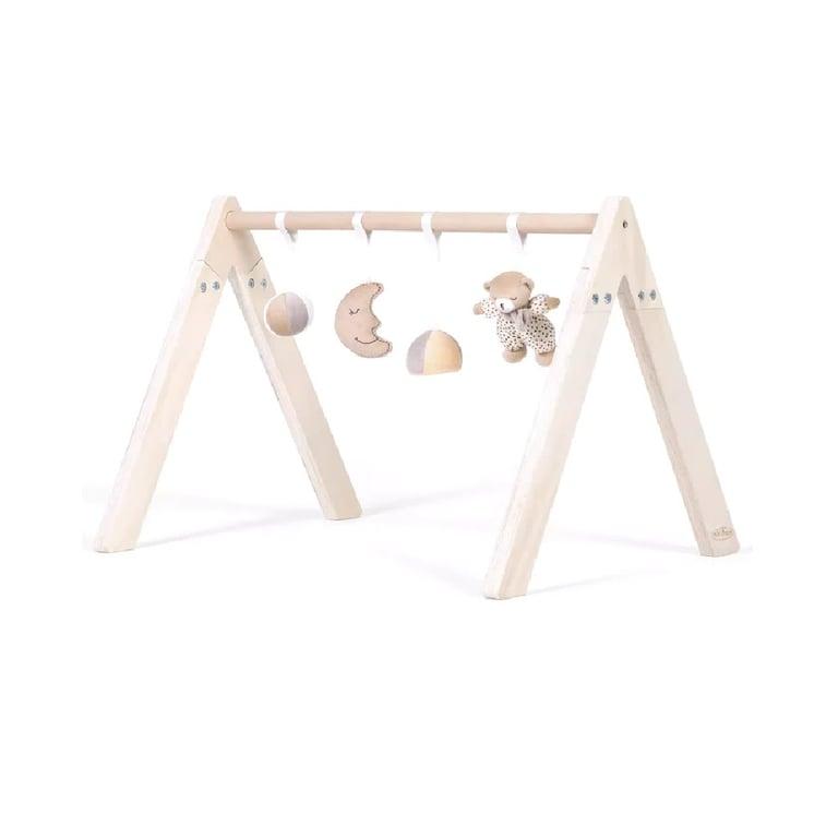 Montessori mini dream Houten Baby Gym met Speelgoed Maan & Ster