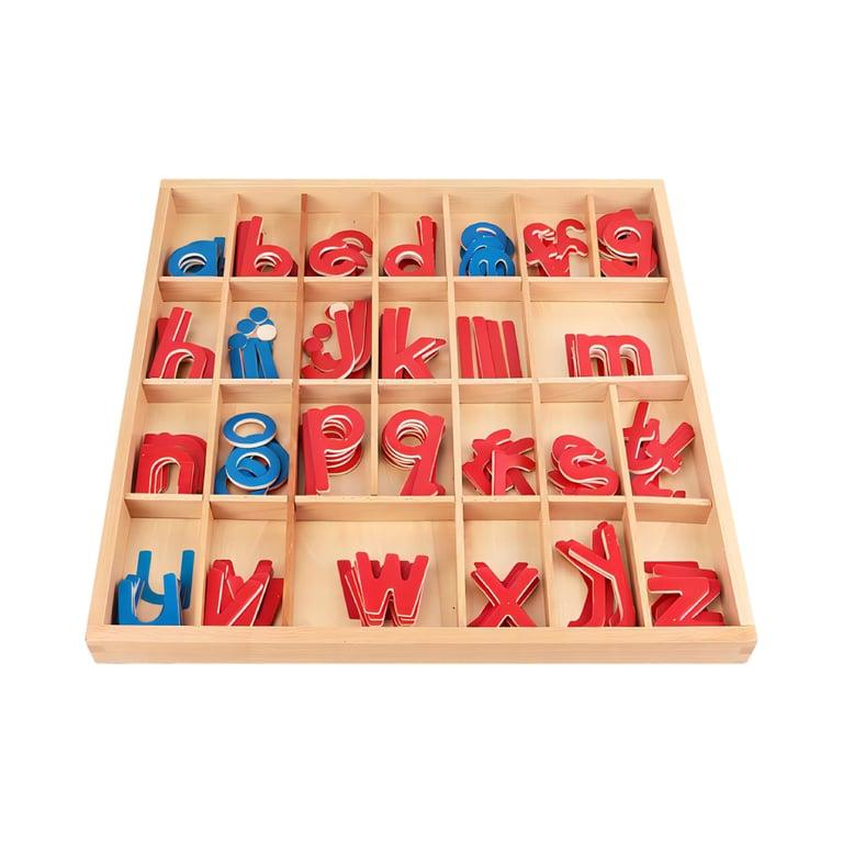 Montessori JACYUIG Montessori Wooden Moveable Alphabet With Box