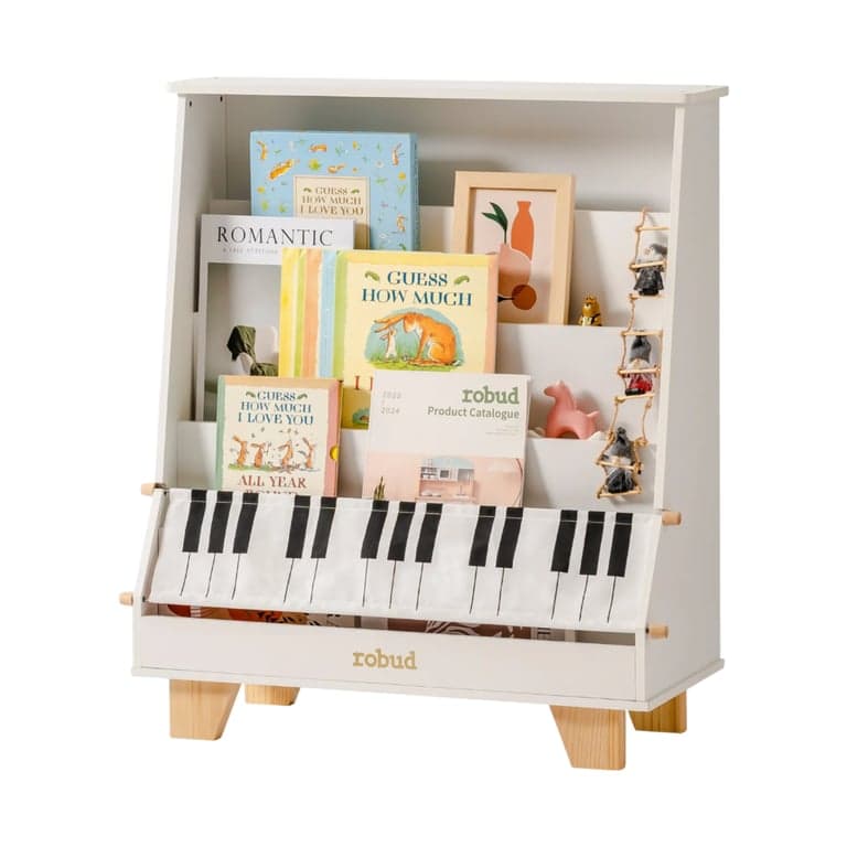 Robud Boekenplank Piano in Wit