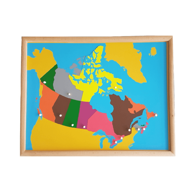 Montessori IFIT Puzzel Kaart van Canada