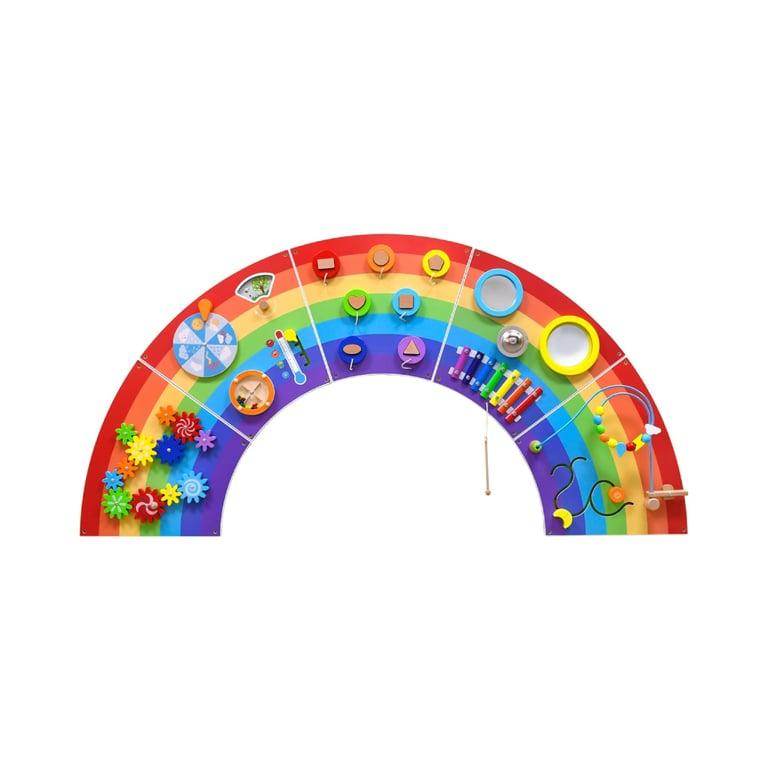 Montessori SPARK & WOW Regenboog Sensorische Muur Activiteitenbord