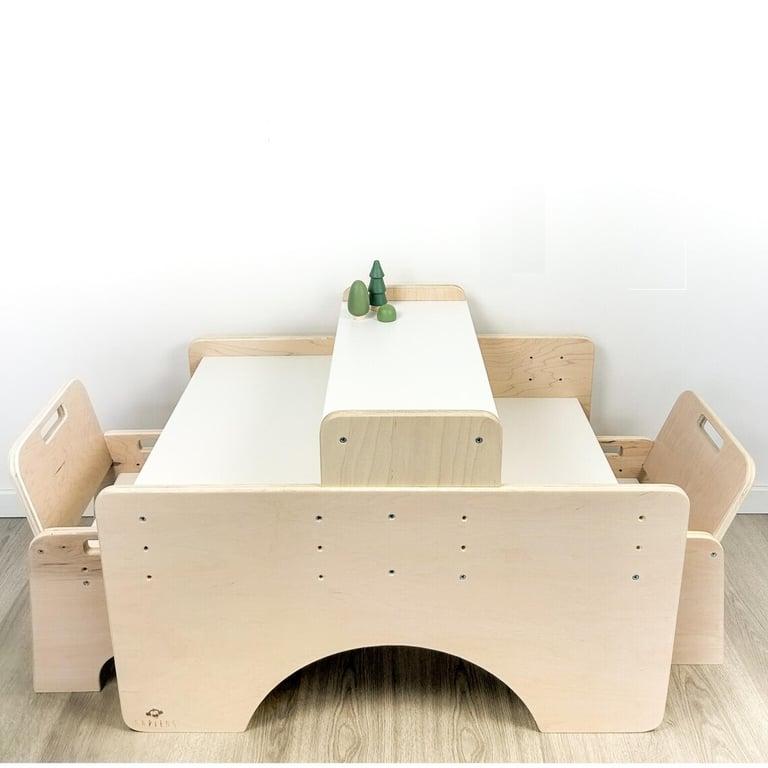 Montessori Sapiens Child Verstelbare Tafel & Stoel Set 1 Groot 1 Klein Maple