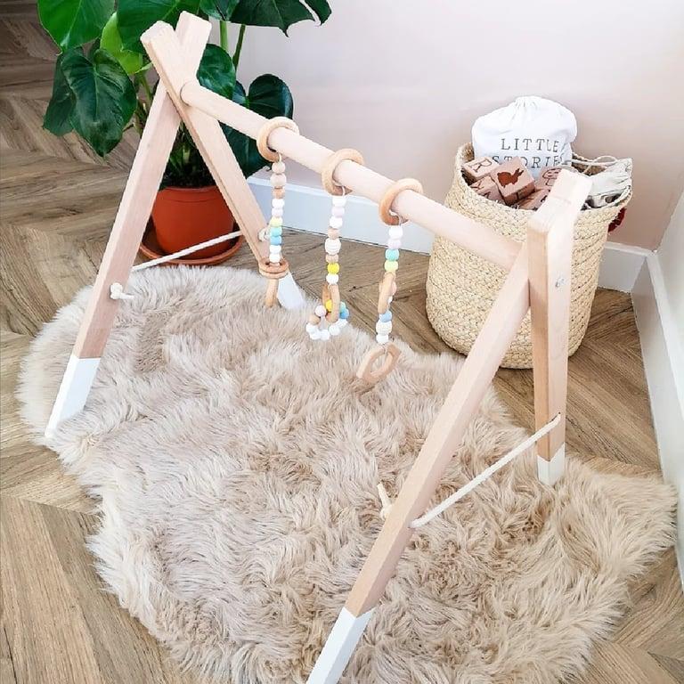 Montessori Little Stories Premium Baby Gym Pastelkleurige Bedel