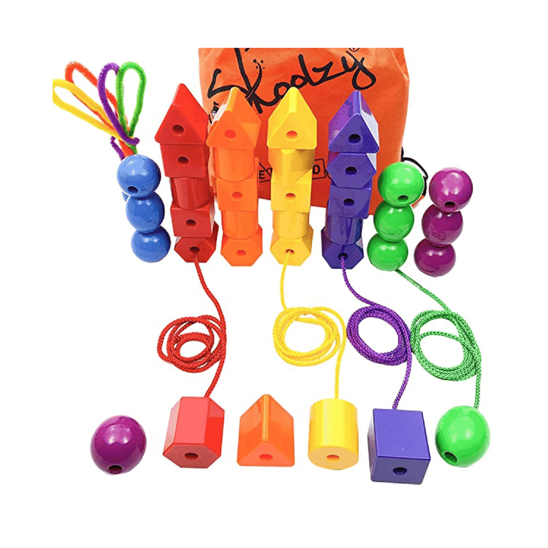 Montessori Skoolzy Rijg Kralen Jumbo Set 41-Delig