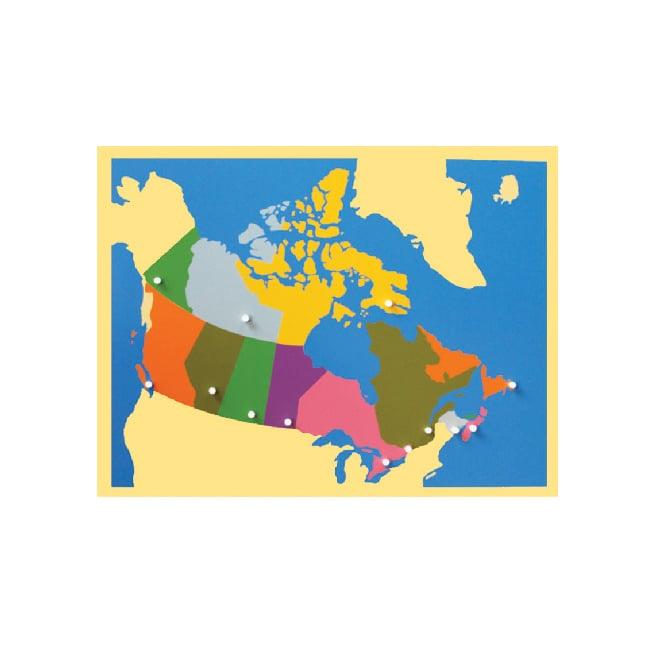 Montessori Bruins Montessori Puzzelkaart van Canada