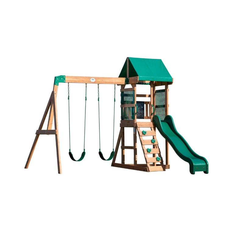 Montessori Backyard Discovery Buckley Hill Houten Schommel Set Voor Kleine Tuinen Groen