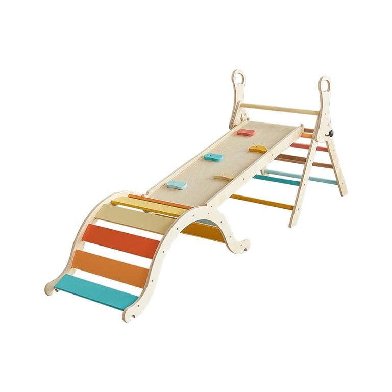 Montessori Giant bean Pastel 5 in 1 Pikler® Klimset Met Handvat Klein