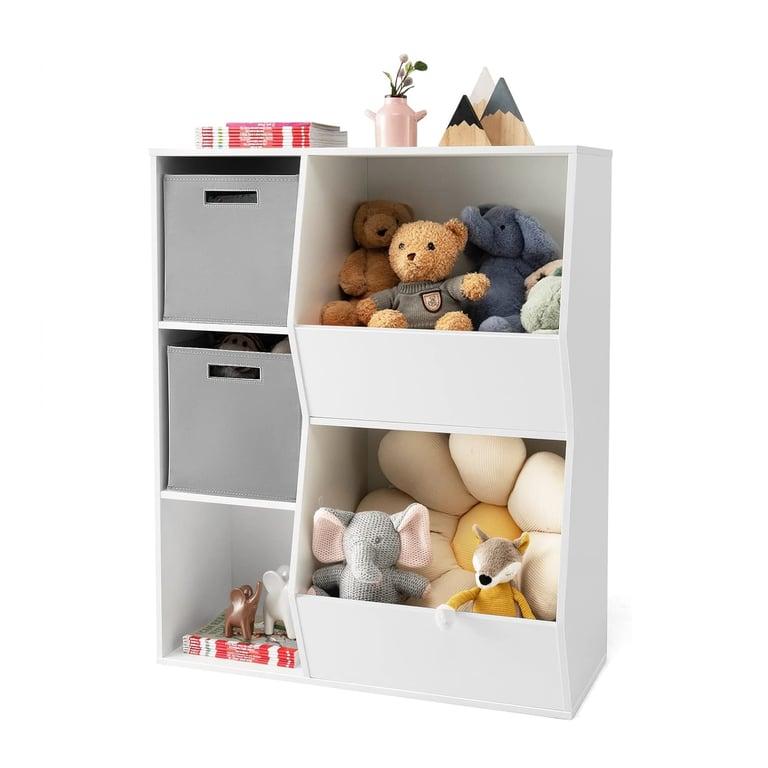 Montessori HONEY JOY 5 Cubbies Speelgoed Opberg-Organiser Grijs