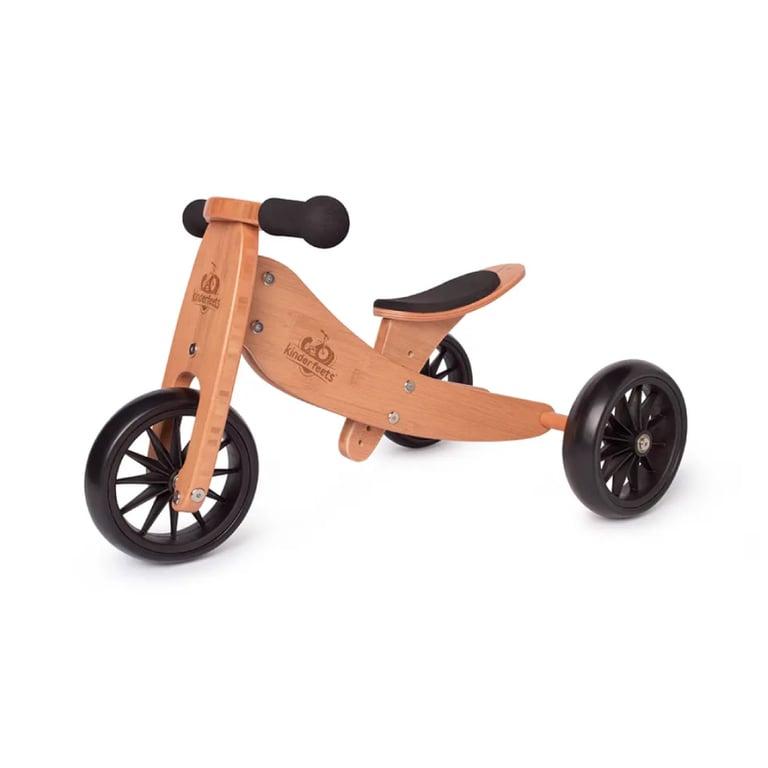 Montessori Kinderfeets 2-in-1 Balansfiets Tiny Tot Bamboe