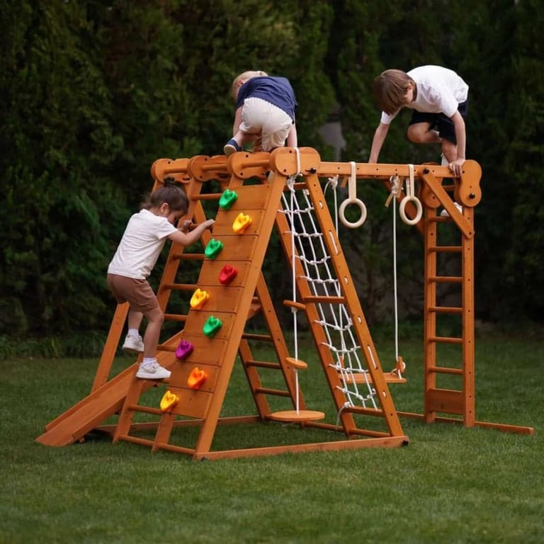 Avenlur Kastanje 8-in-1 Jungle Gym Groot Binnen/Buiten