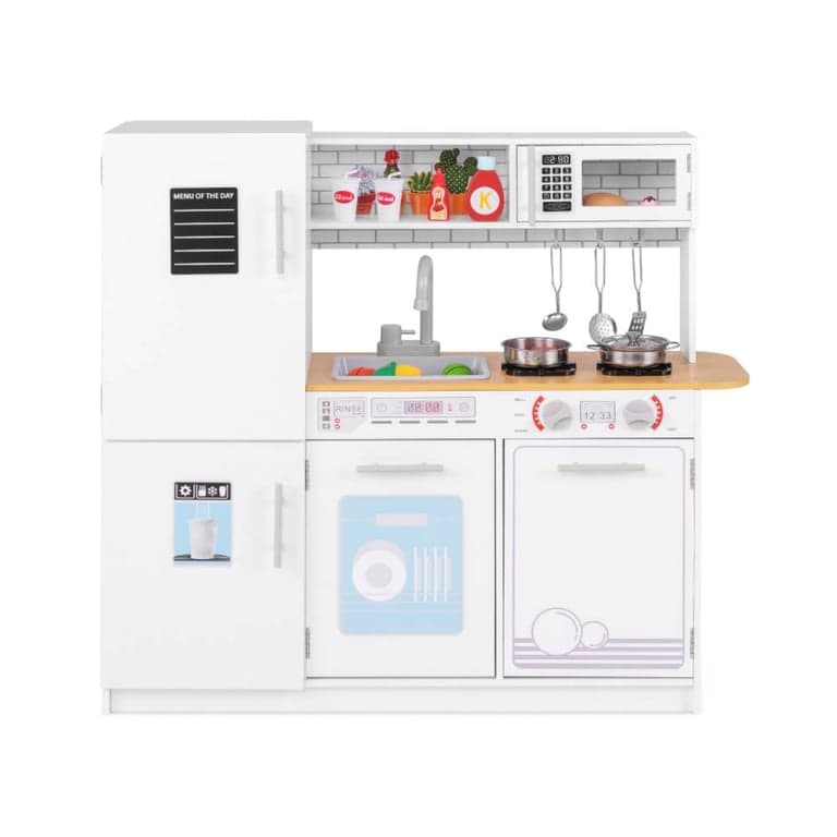 Costway Pretend Spel Keuken Speelgoed Met Fornuis
