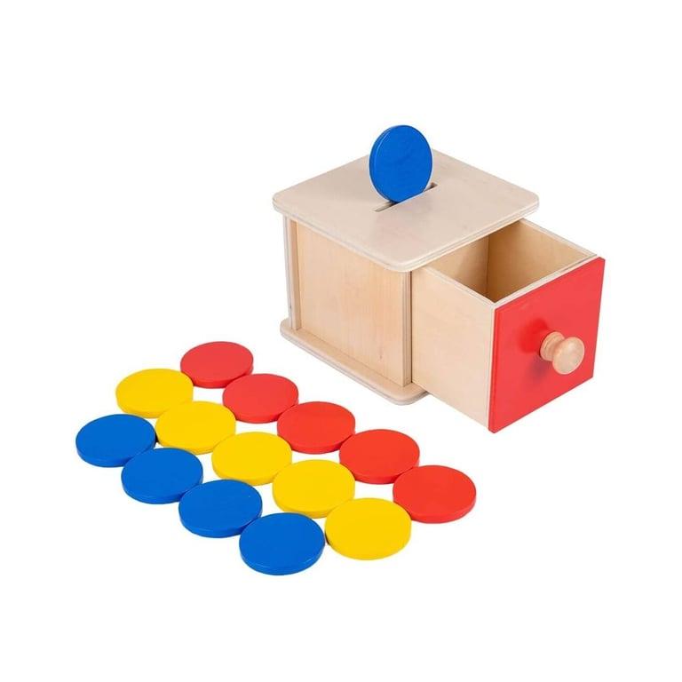 Montessori Adena Montessori Munten Inwerpkist Voor Baby's met Lade