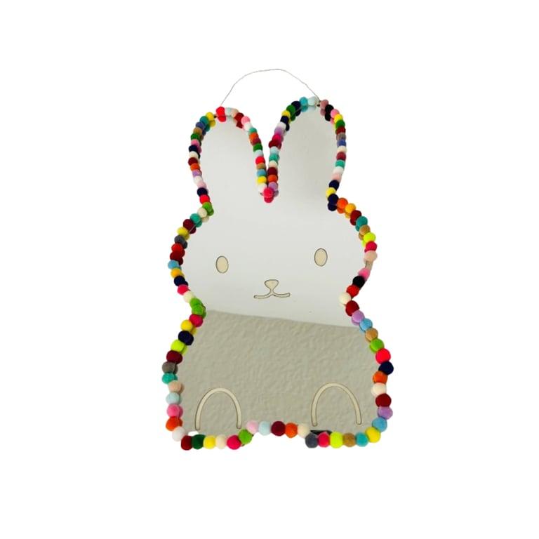 Montessori By Lottie Love Wandspiegel Bunny Pompom