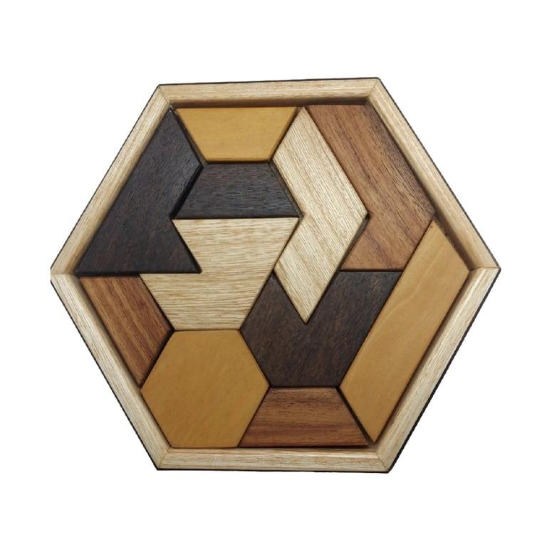 Montessori Wooden Ties Tangram Puzzle