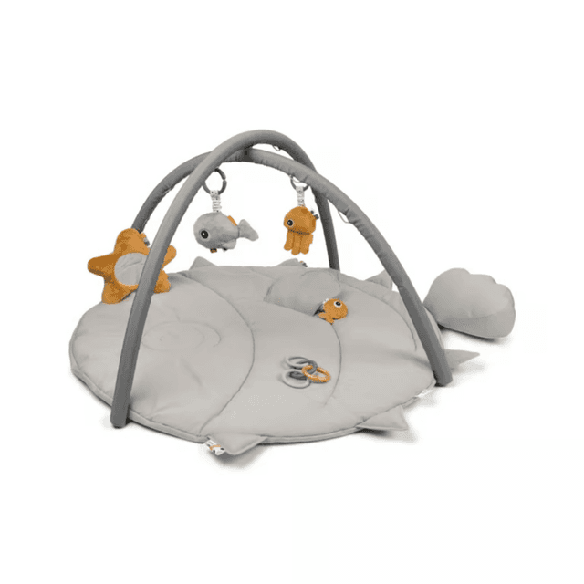 Done by Deer Babygym Met Speelmat Sea Friends Grijs