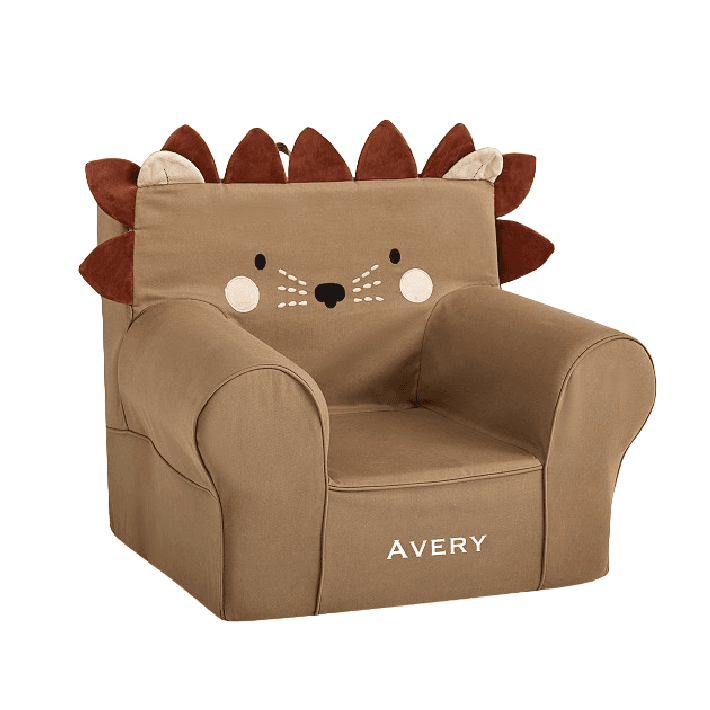 Pottery Barn Kids Overal Leesstoel Twill Leeuw