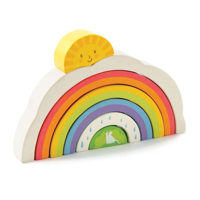 Montessori Tender Leaf Regenboog Tunnel Stapelspeelgoed