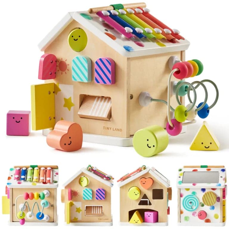 Tiny Land Huisje Activiteiten Kubus Regenboog