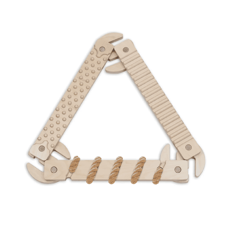 Montessori Ette Tete Evenwichtsbalk 3 Delig TipiToo Mini Hout en Jute