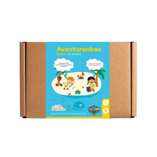 Kidiyo Avonturenbox: Boek, Zwerfafvalpakket & Speurkaart