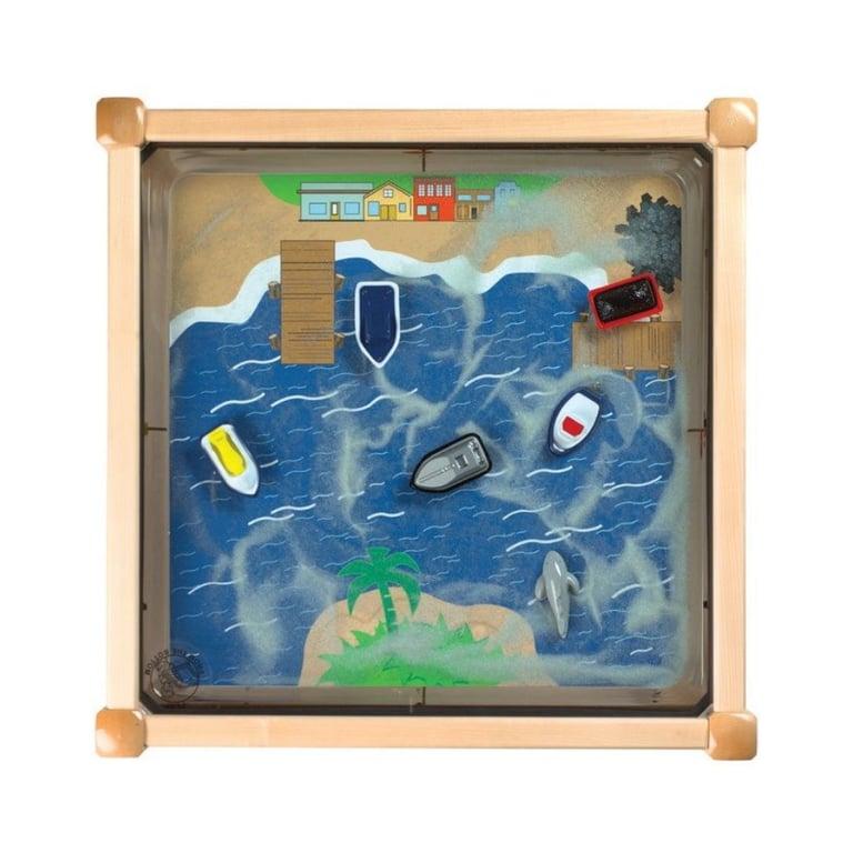 Montessori Gressco Vierkante Magnetische Zand Activiteitentafel Naturel 45,7 cm