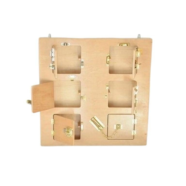 Montessori Wooden Toys For You Locks Busy Board