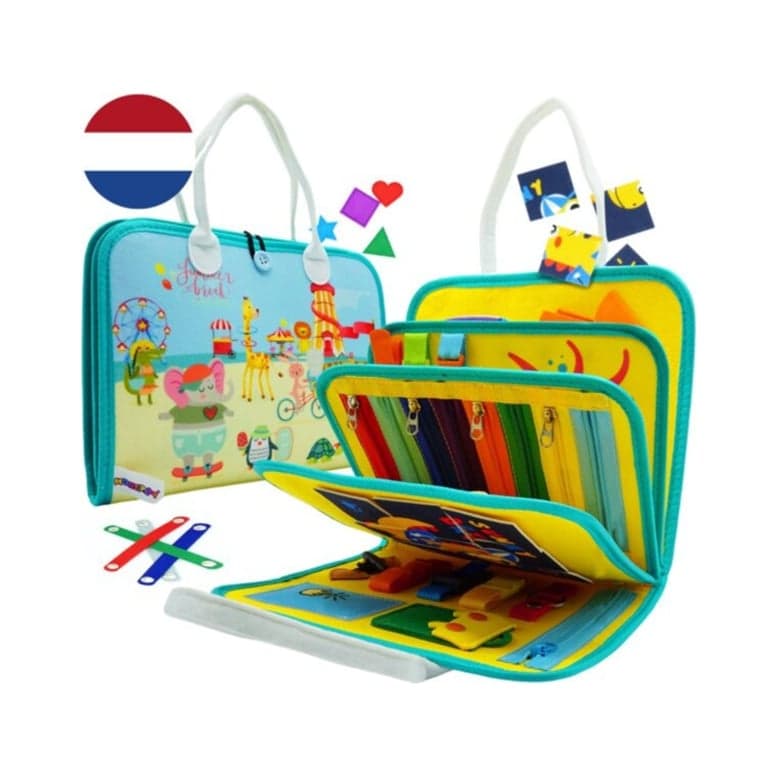 Montiplay Montessori Map Geel Blauw