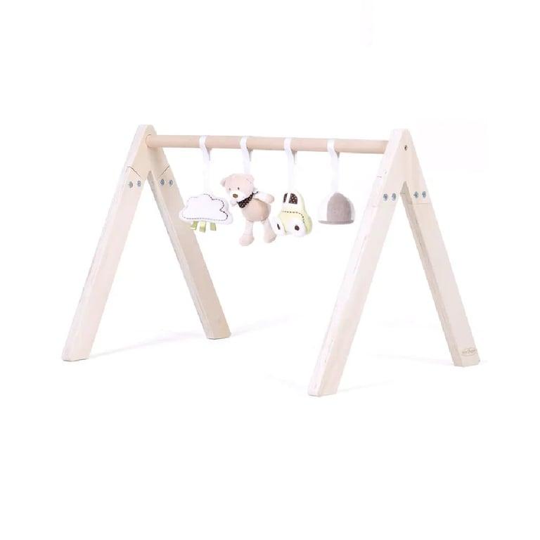 Montessori mini dream Houten Baby Gym met Safari Speelgoed