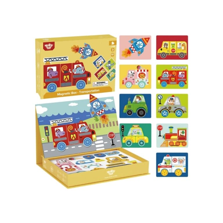 Tooky Toy Magnetische Puzzel Transport