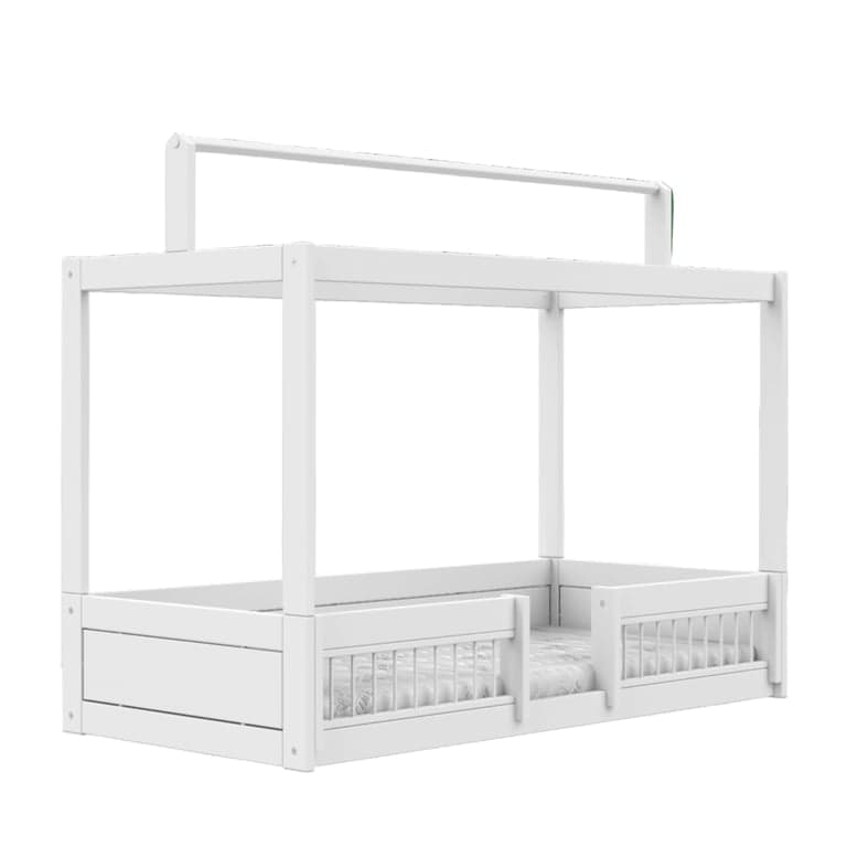 LIFETIME Kinderkamer Montessoribed met Boven- en Bedhekken 90 x 200 cm