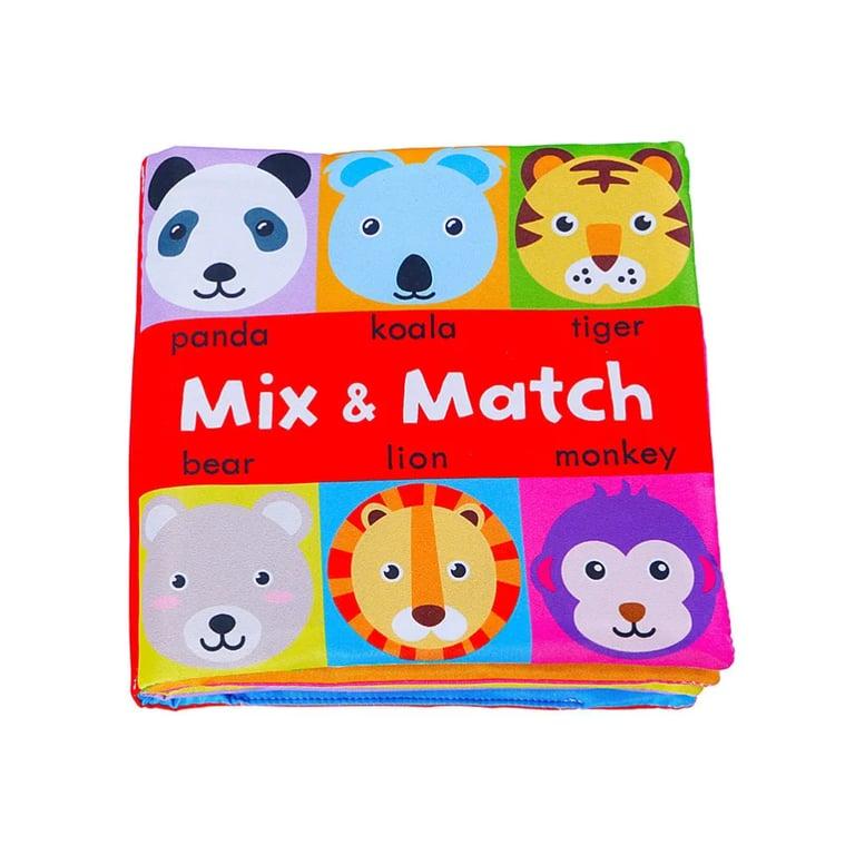 Montessori Seaside-Montessori Mix en Match Linnen Boek Jungle Dieren (Engelstalig)