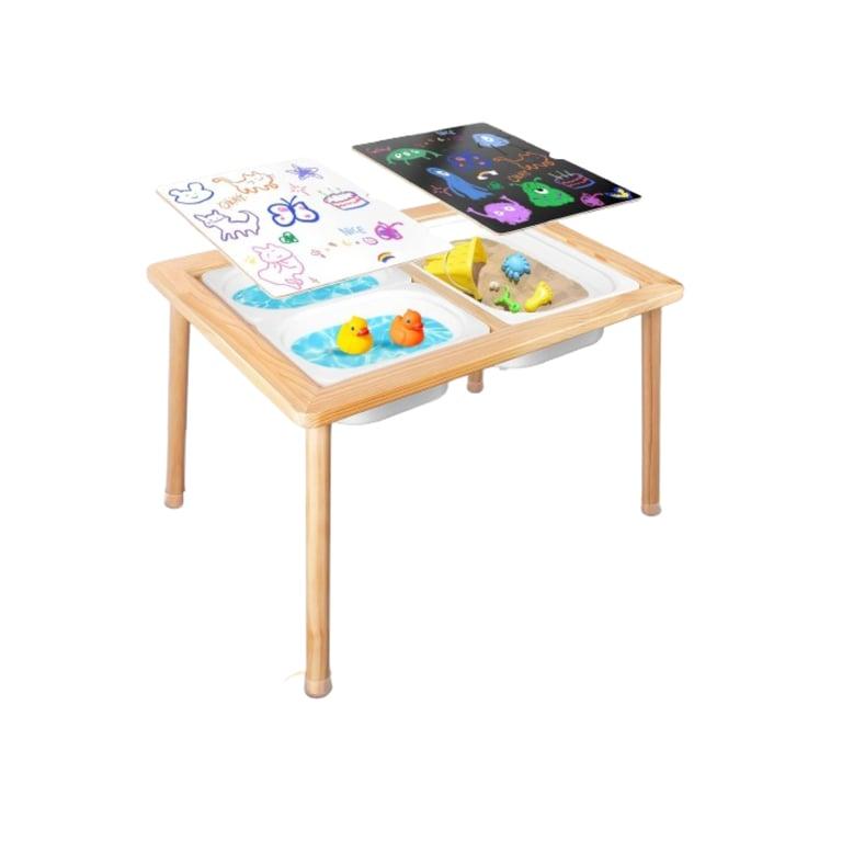 Montessori TERRAMUS Zand- en Watertafel met 3 Opbergbakken