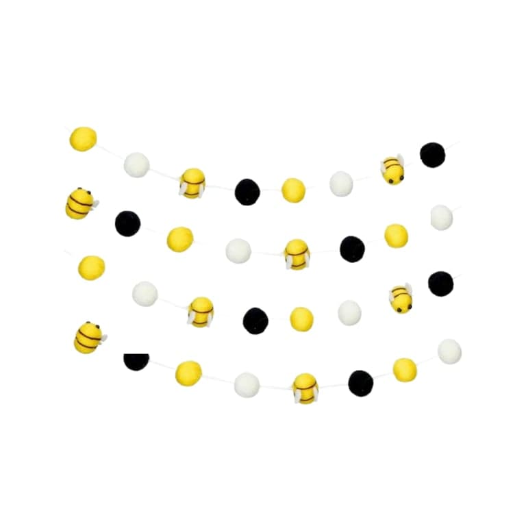 Tatuo Bijen Vilt Ballenkransen 4 Stuks