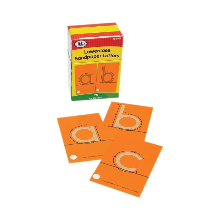 Montessori Didax Educational Pack of 28 Sandpaper Letter Lowercase