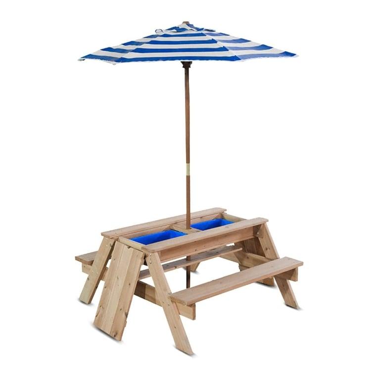 Montessori Lifespan Kids Sunrise Zand- en Watertafel met Paraplu