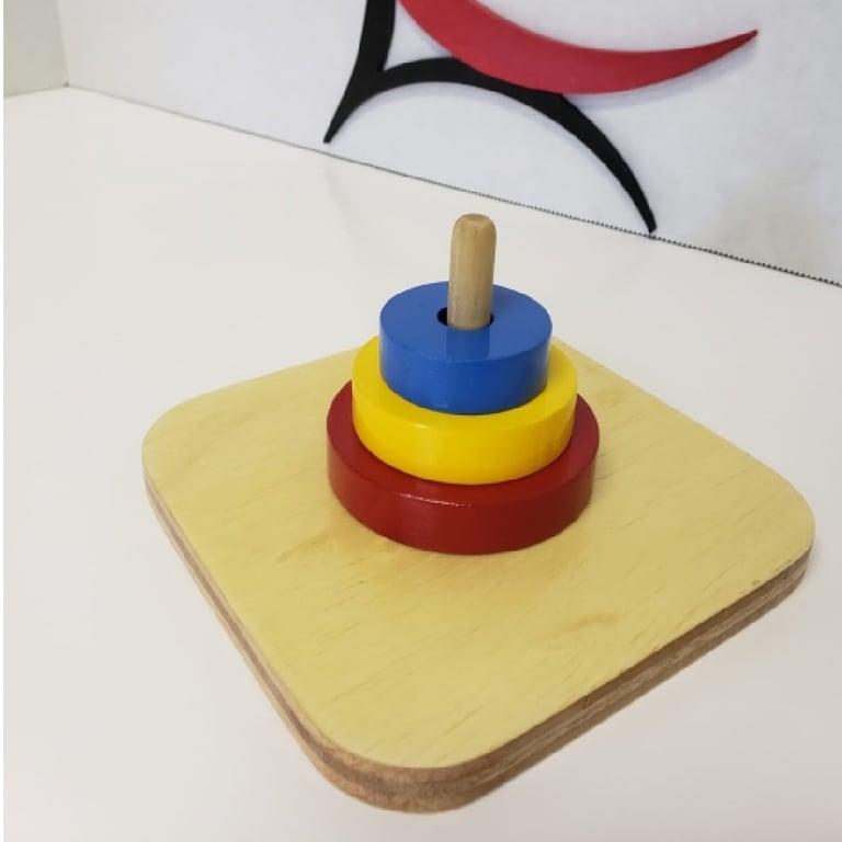 Montessori Nafees Creations Drie Ringen op Verticale Deuvel