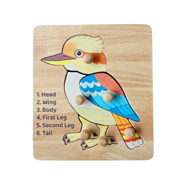 QToys Knop Puzzel Kookaburra