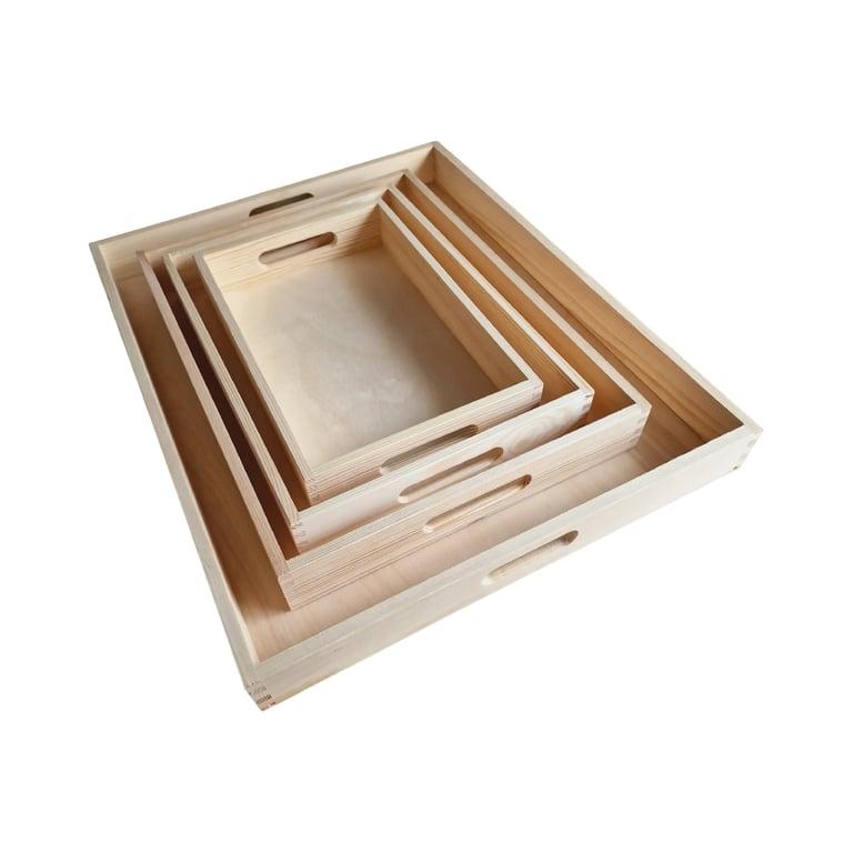 Montessori Frank's Factory Wooden Tray Set 4 Tablets