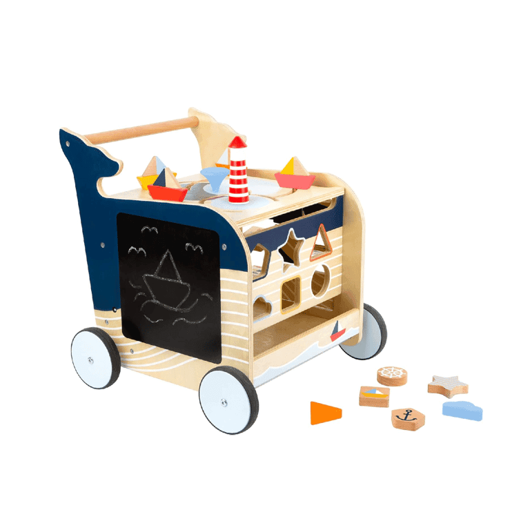 Montessori Small Foot Loopwagen Walvis