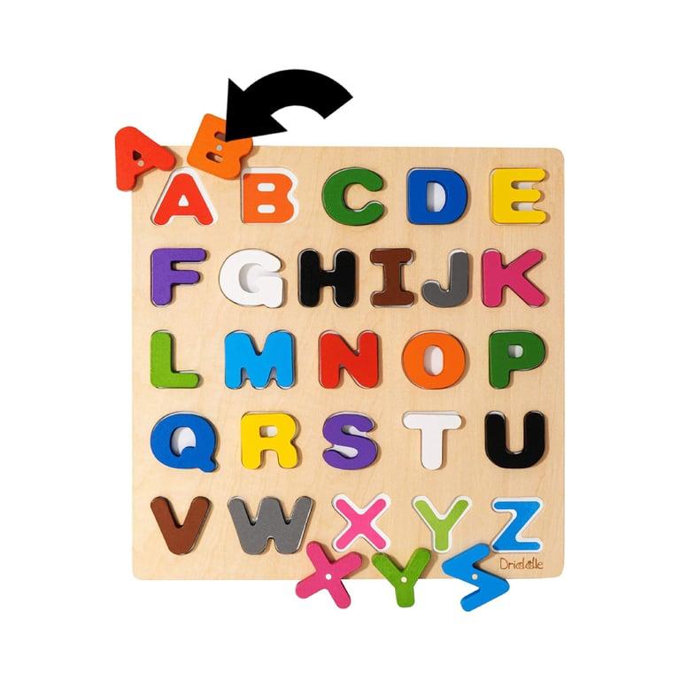 Montessori Driddle4Little Magnetische Houten Educatieve ABC Puzzel