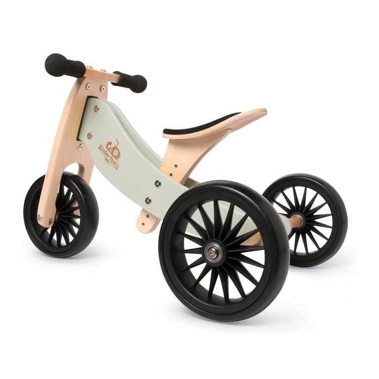 Montessori Kinderfeets Tiny Tot Plus 2-in-1 Balansfiets Zilver Salie