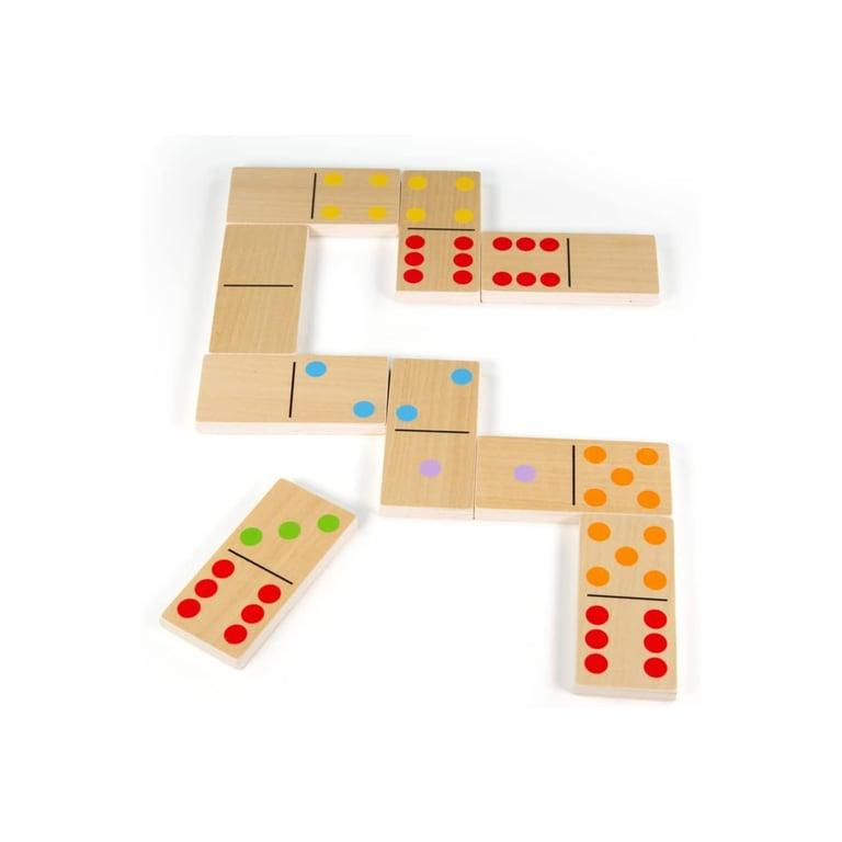 Montessori Bigjigs Toys Houten Jumbo Kids Domino's