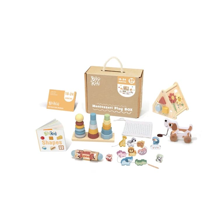 Busy Kids Montessori Speelbox Set 18-24 Maanden