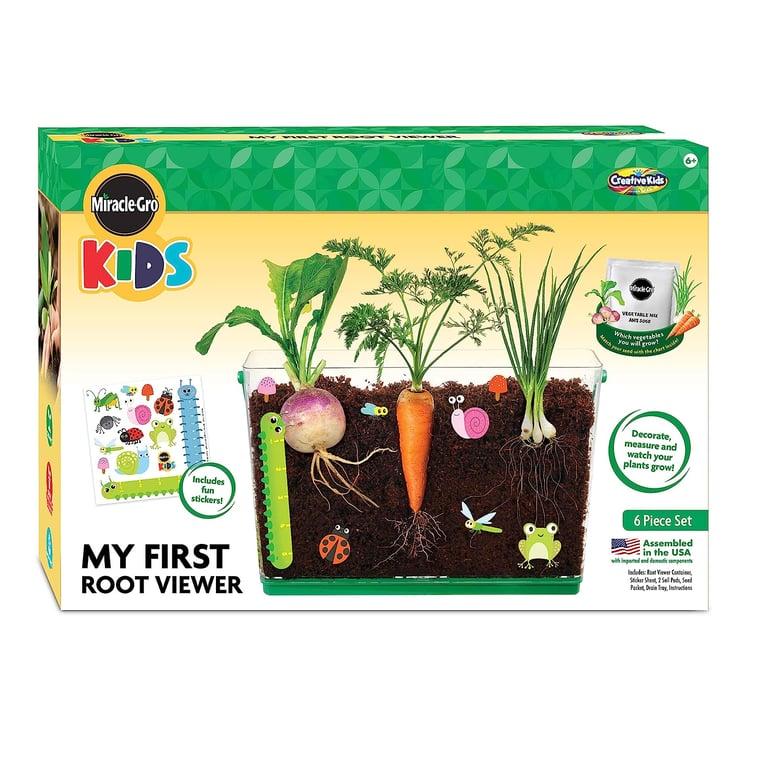 Montessori Creative Kids Planten en Oogstspeelgoed Kit Miracle Gro Mijn Eerste Wortel Kijker