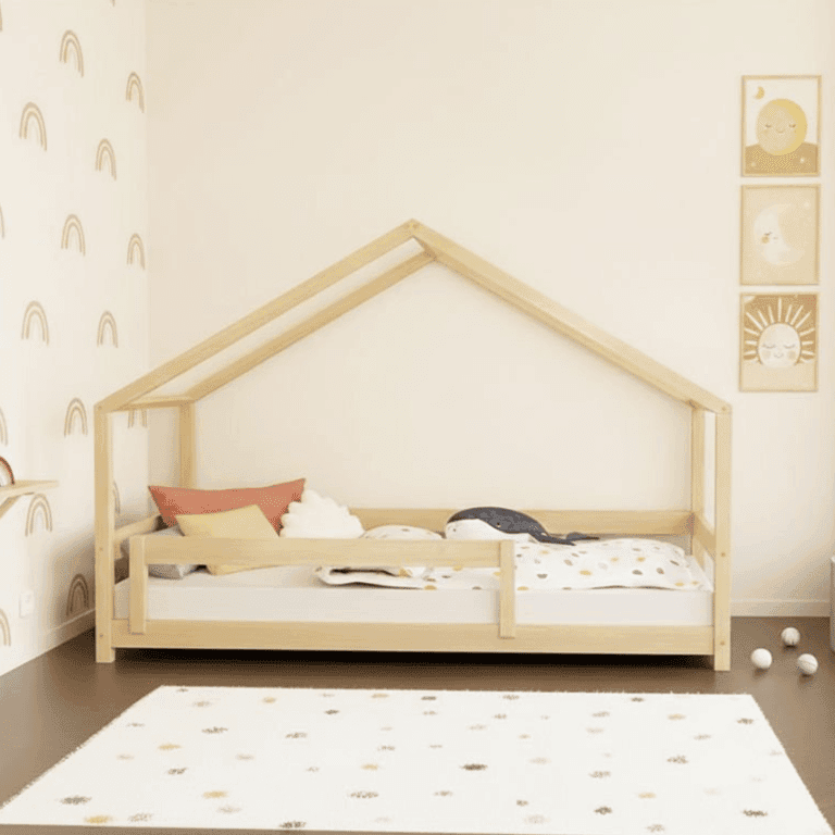 Benlemi Huisbed Lucky met Stevige Reling Transparante lak 190 x 90