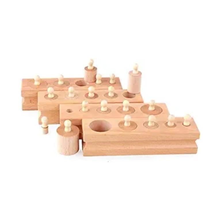 Montessori Adena Montessori Mini Cilinderblokjes Set van 4