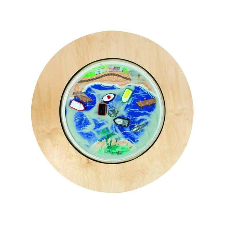 Montessori Playscapes Ronde Magnetische Zandtafel Naturel 45,7 cm