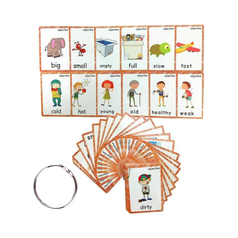 Montessori SANTSUN Set of 47 Adjectives and Antonym Flash Cards