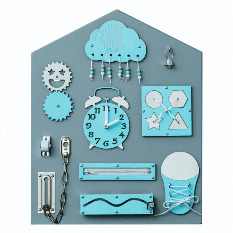 Unlimited Kids Activiteitenbord Huis Blauw